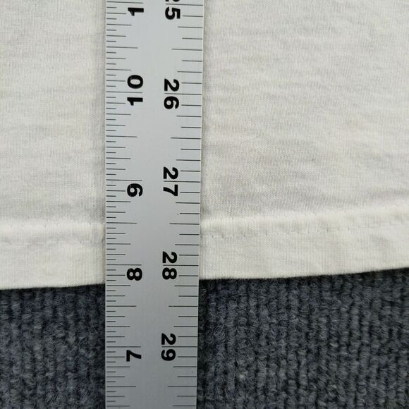 USS Midway T Shirt Size L White Double Sided Graphic Navy Short Sleeve - Picture 5 of 16